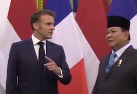 Prabowo Jelaskan Kisah I Gusti Ngurah Rai kepada Presiden Macron di Istana Merdeka